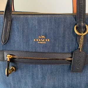 Coach denim handbag